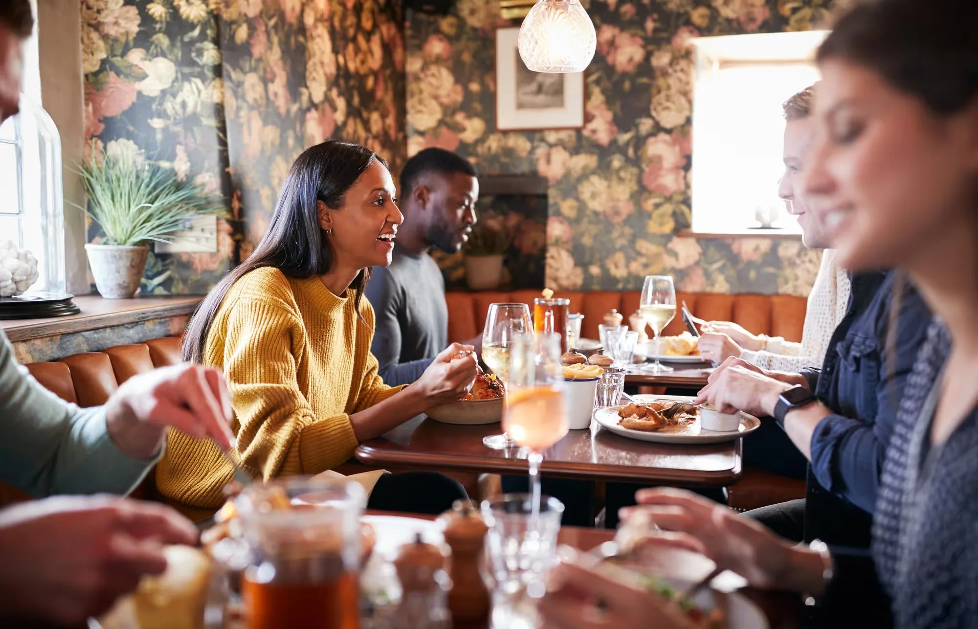 Loyal restaurant guests 