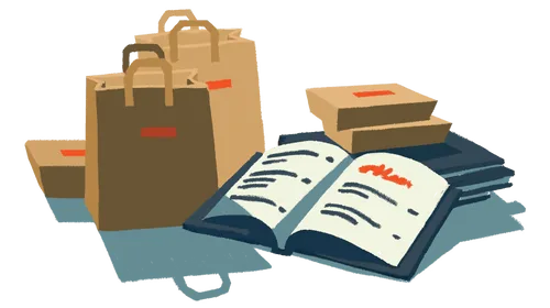 Online takeaway ordered on Hostme online ordering platform