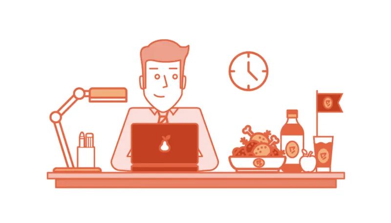 Restaurant owner setting up his online waitlist and reservation system