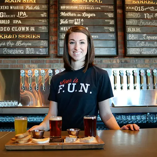 Gen Z restaurant server
