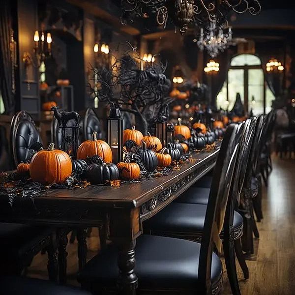 Spooky restaurant out of an horror story